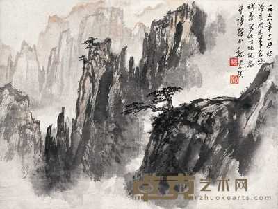 魏紫熙 1978年作 山水 镜心 28×38.5cm